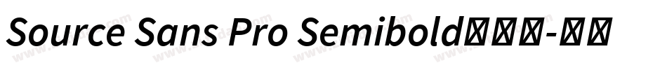 Source Sans Pro Semibold手机版字体转换